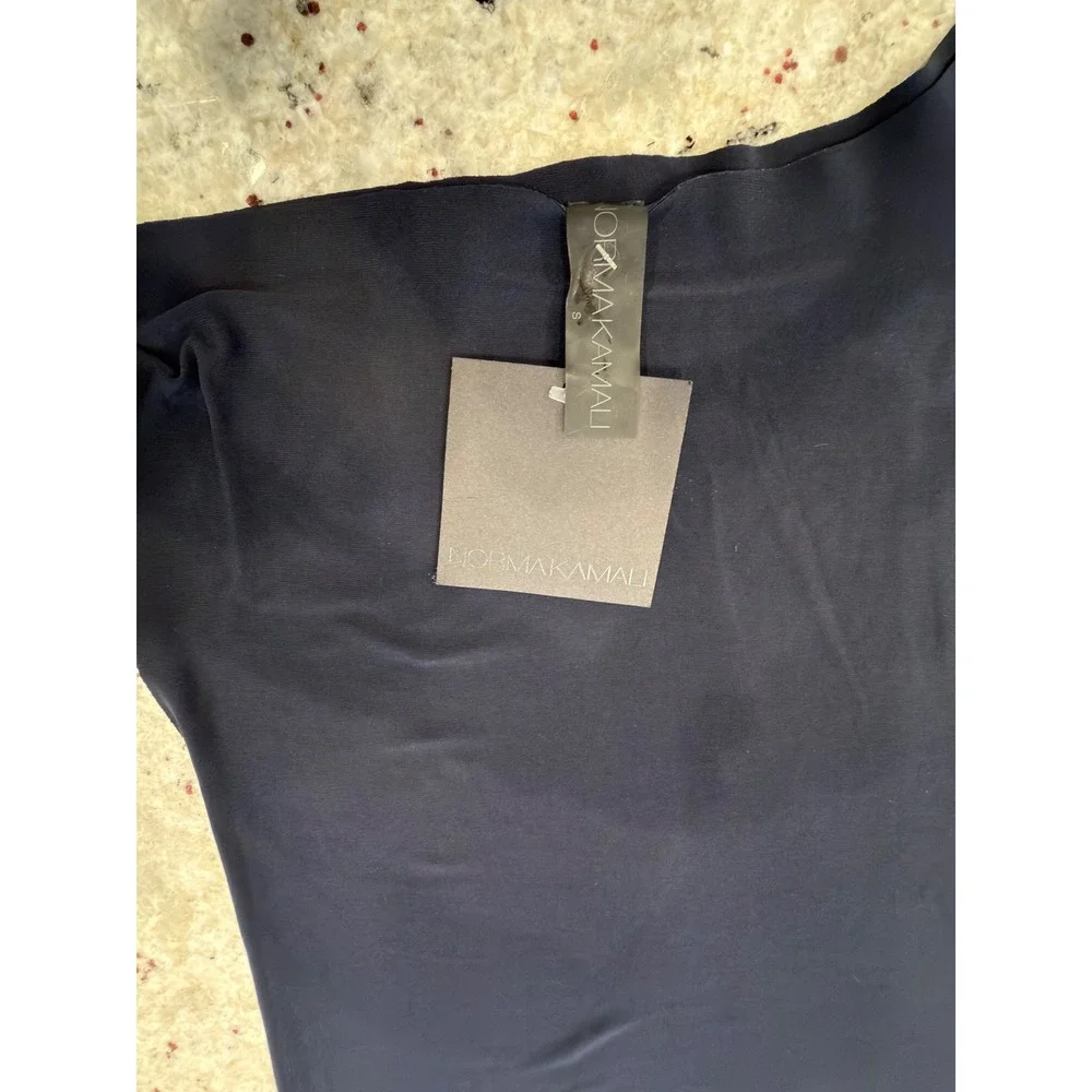 Norma Kamali Drop Shoulder Dress Size S‎ Midnight Blue NWT